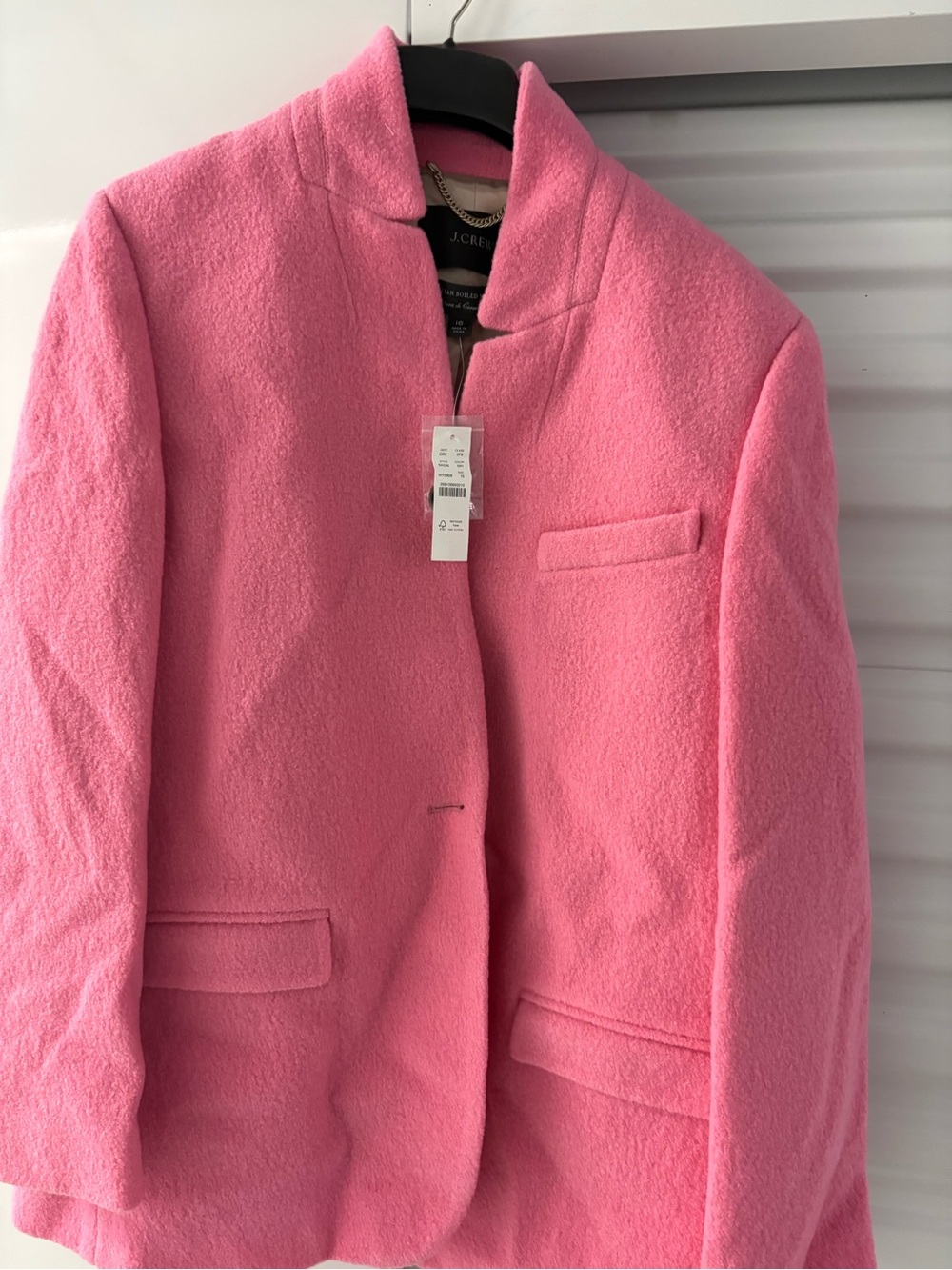 J. Crew Leighton Blazer-Jacket in Boiled Wool. Size 16. New with tags.